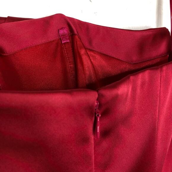 WHBM raspberry pink strapless pleated bust dress size 00 - Picture 8 of 12